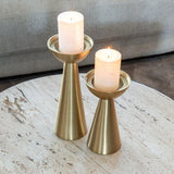 Avalon Round Layered Coffee Table with Travertine Top by Richmond Interiors - Maison Rêves UK