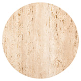 Avalon Set of 2 Coffee Tables with Travertine Top & Bronze Base by Richmond Interiors - Maison Rêves UK