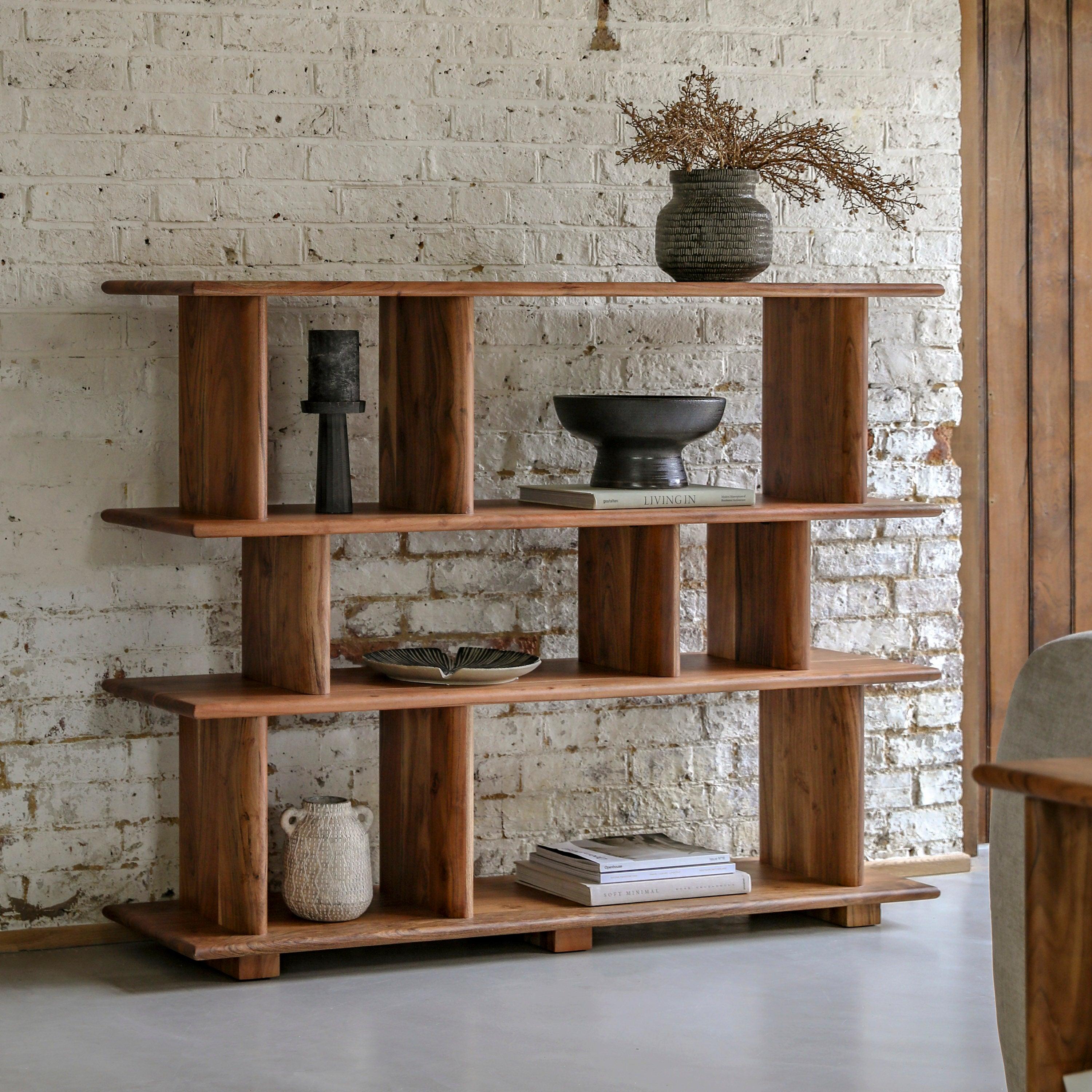 Avant Natural Acacia Wood Open Display - Maison Rêves UK