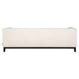 Beaudy White Chenille Sofa with Wooden Base by Richmond Interiors - Maison Rêves UK