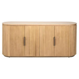 Belfort 4 Door Natural Oak Wood Sideboard by Richmond Interiors - Maison Rêves UK
