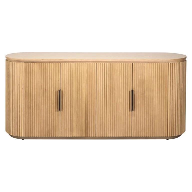 Belfort 4 Door Natural Oak Wood Sideboard by Richmond Interiors - Maison Rêves UK