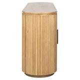 Belfort 4 Door Natural Oak Wood Sideboard by Richmond Interiors - Maison Rêves UK