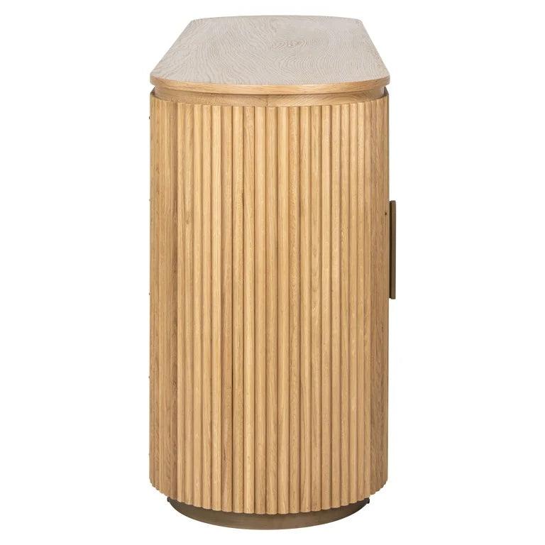 Belfort 4 Door Natural Oak Wood Sideboard by Richmond Interiors - Maison Rêves UK