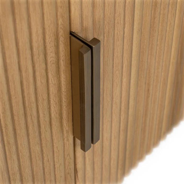Belfort 4 Door Natural Oak Wood Sideboard by Richmond Interiors - Maison Rêves UK