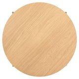 Belfort Natural Oak Wood Circular Coffee Table by Richmond Interiors - Maison Rêves UK