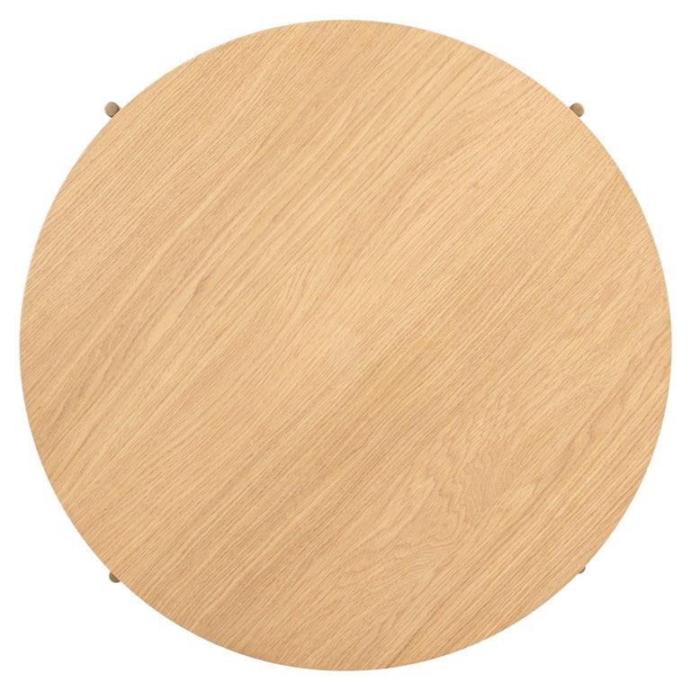 Belfort Natural Oak Wood Circular Coffee Table by Richmond Interiors - Maison Rêves UK