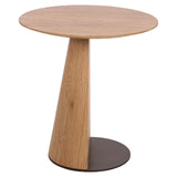 Belfort Natural Oak Wood Side Table by Richmond Interiors - Maison Rêves UK