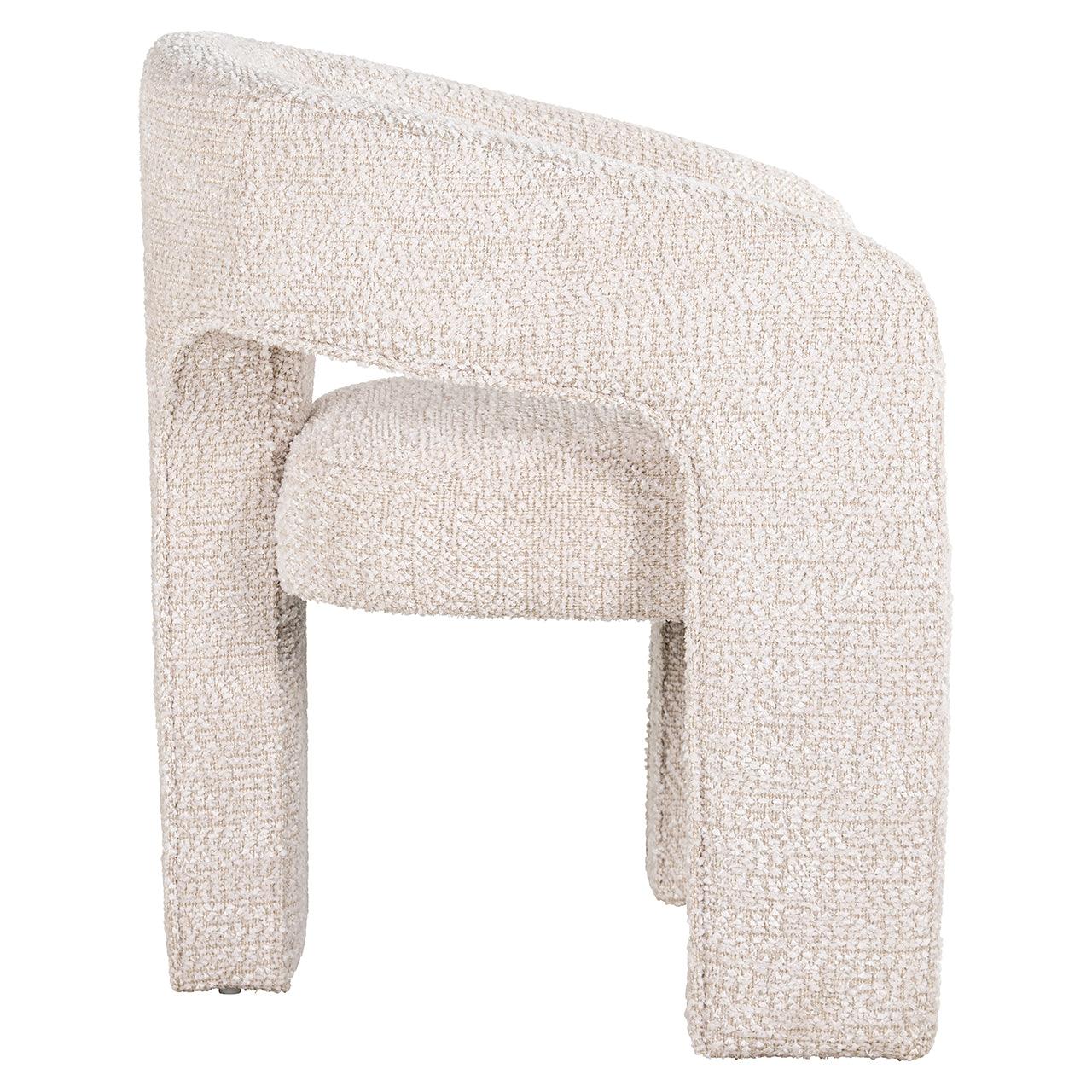 Belle Cream Fabric Dining Chair by Richmond Interiors - Maison Rêves UK