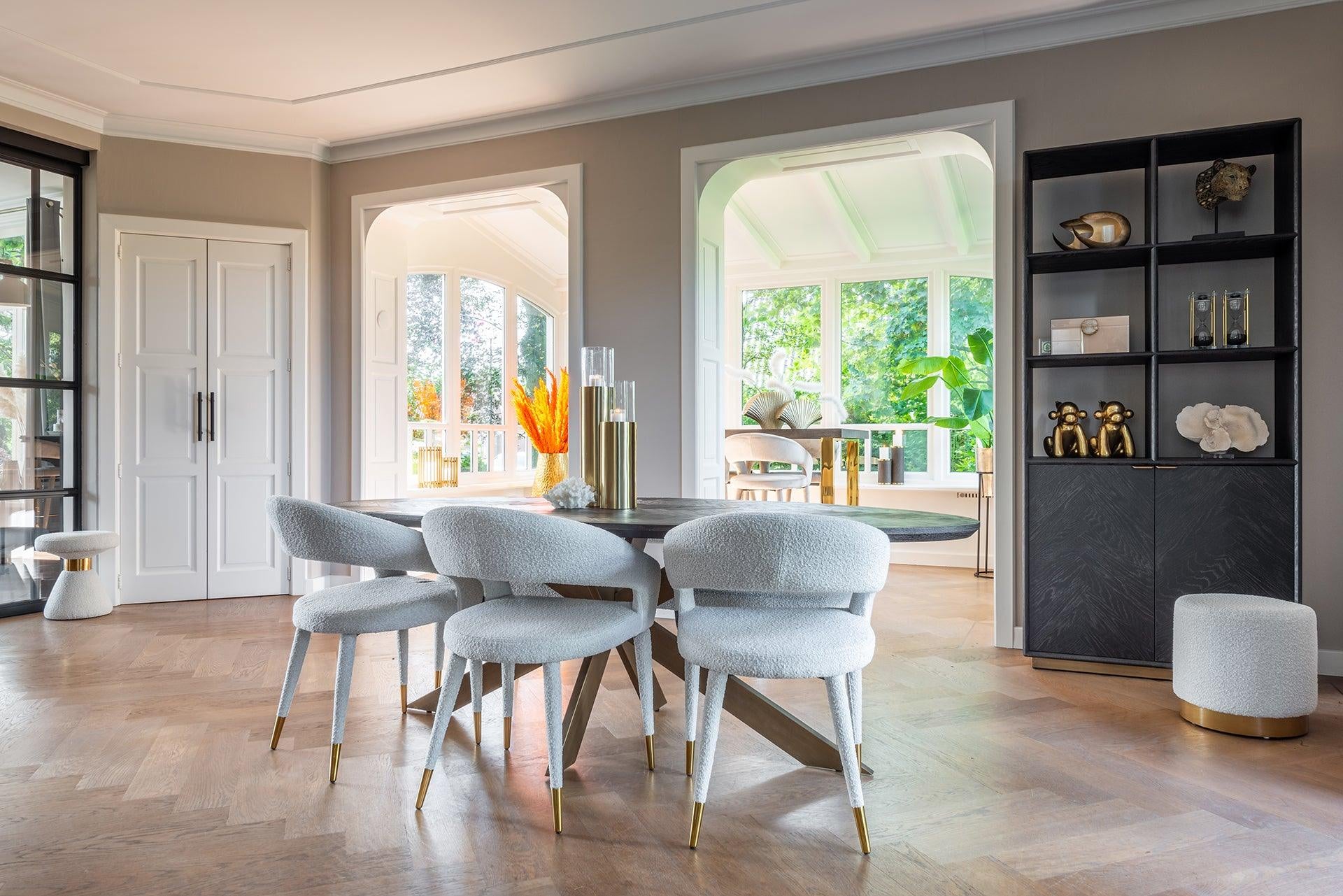 Blackbone Black Rustic Oak Wood Bookcase with 2 Doors by Richmond Interiors - Maison Rêves UK
