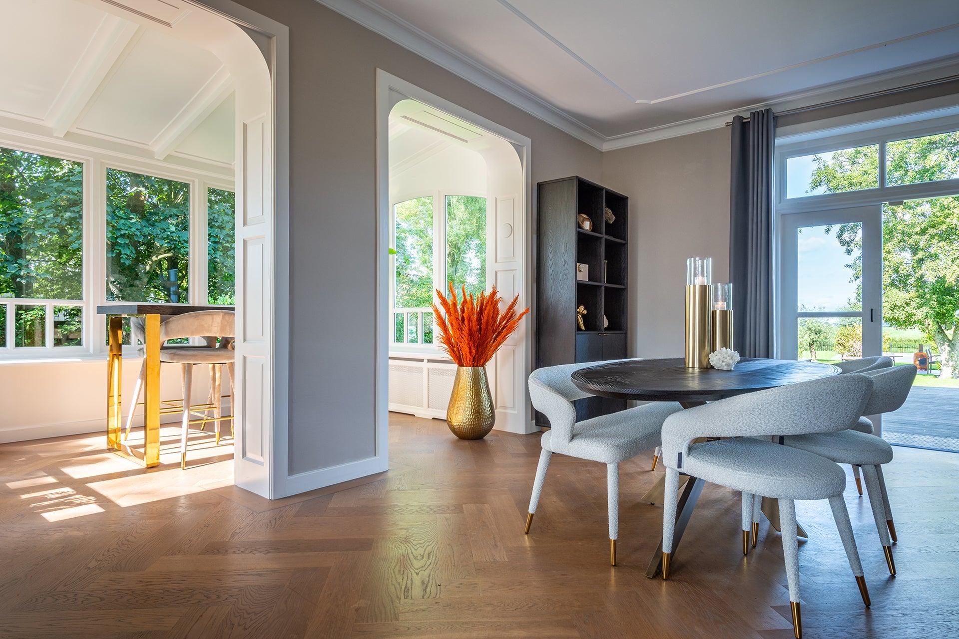 Blackbone Black Rustic Oak Wood Bookcase with 2 Doors by Richmond Interiors - Maison Rêves UK