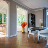 Blackbone Black Rustic Oak Wood Bookcase with 2 Doors by Richmond Interiors - Maison Rêves UK