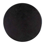 Blackbone Set of 2 Coffee Tables with Black Rustic Oak Top by Richmond Interiors - Maison Rêves UK