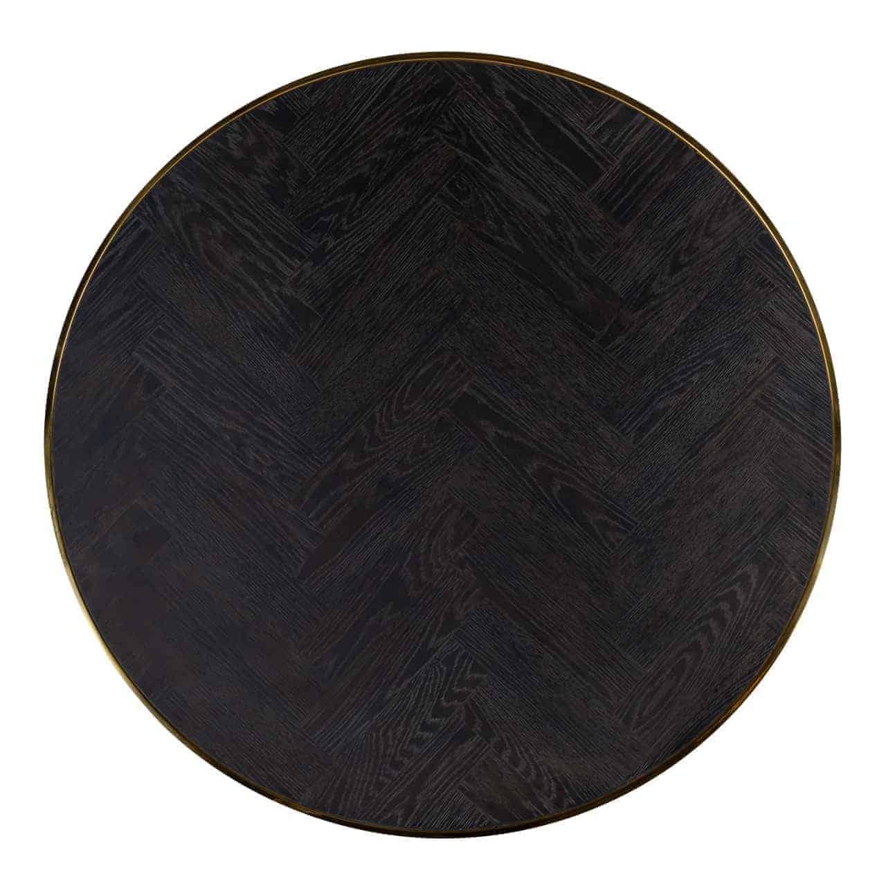 Blackbone Set of 2 Coffee Tables with Black Rustic Oak Top by Richmond Interiors - Maison Rêves UK