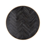 Blackbone Set of 2 Coffee Tables with Black Rustic Oak Top by Richmond Interiors - Maison Rêves UK