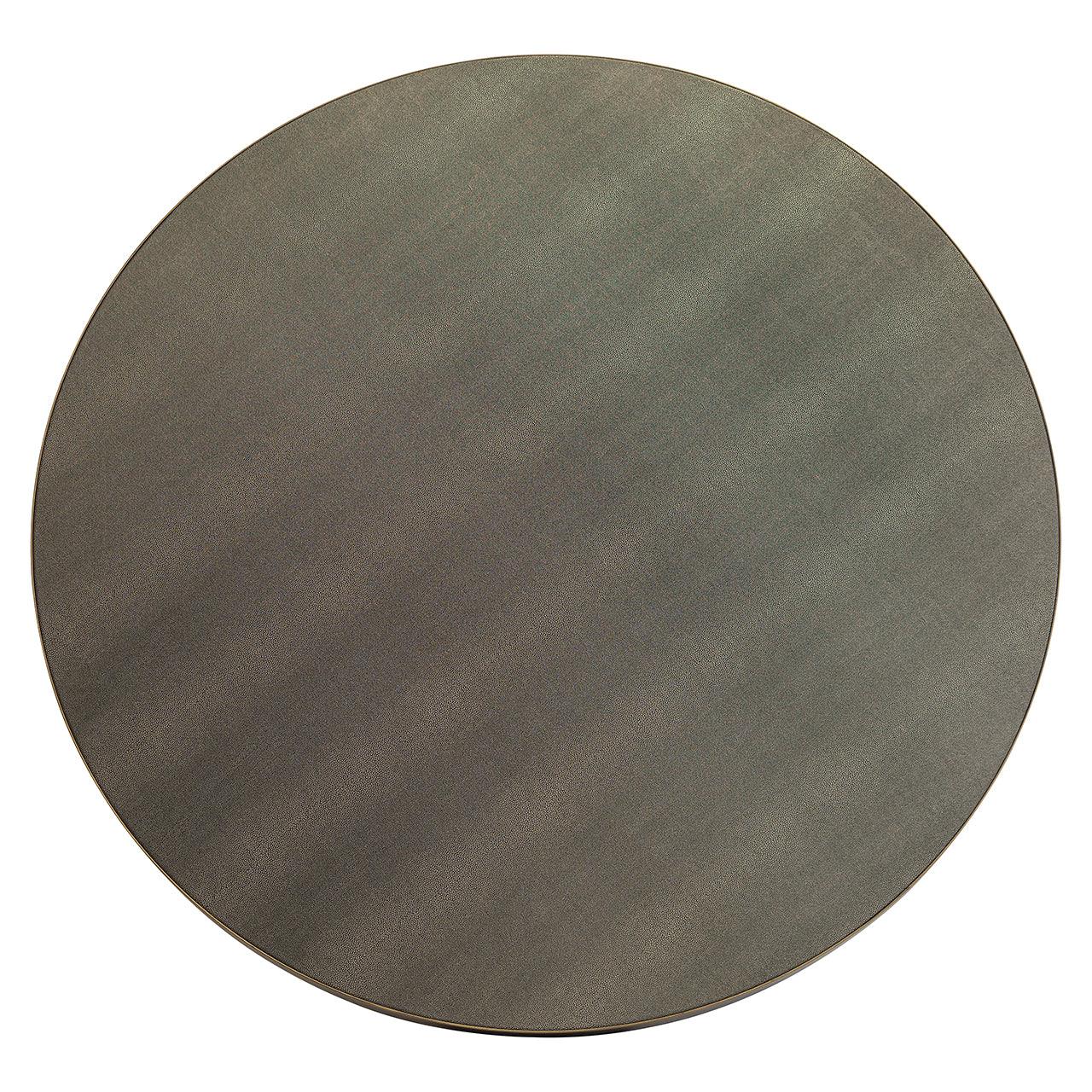 Bloomingville Circular Shagreen Dining Table with Black Oak Wood Base by Richmond Interiors - Maison Rêves UK