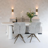 Bloomstone Light Eco Plaster Dining Table by Richmond Interiors - Maison Rêves UK