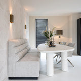 Bloomstone Light Eco Plaster Dining Table by Richmond Interiors - Maison Rêves UK
