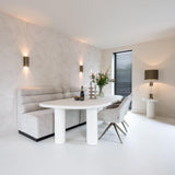 Bloomstone Light Eco Plaster Dining Table by Richmond Interiors - Maison Rêves UK