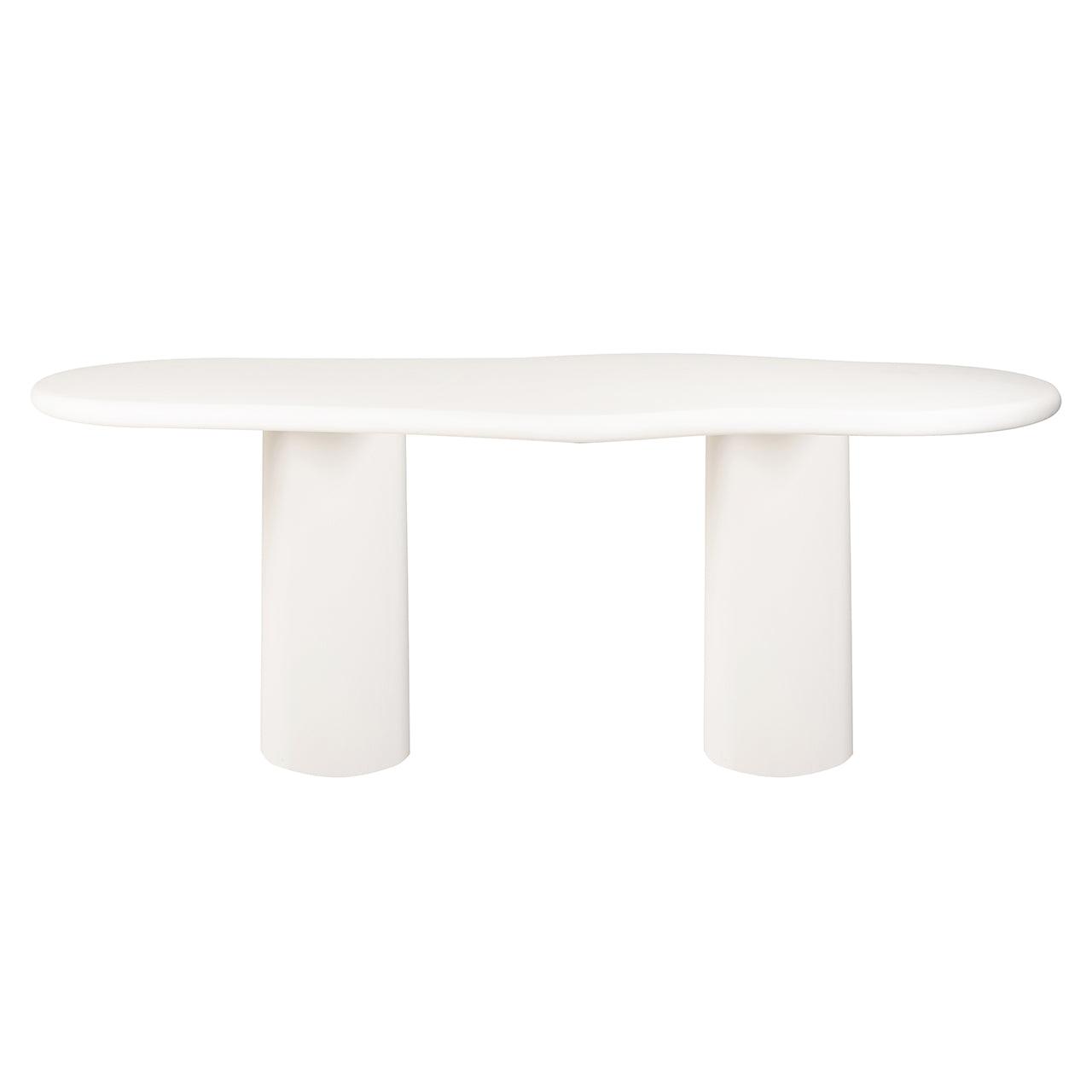 Bloomstone Light Eco Plaster Dining Table with Solid Base by Richmond Interiors - Maison Rêves UK