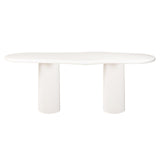 Bloomstone Light Eco Plaster Dining Table with Solid Base by Richmond Interiors - Maison Rêves UK