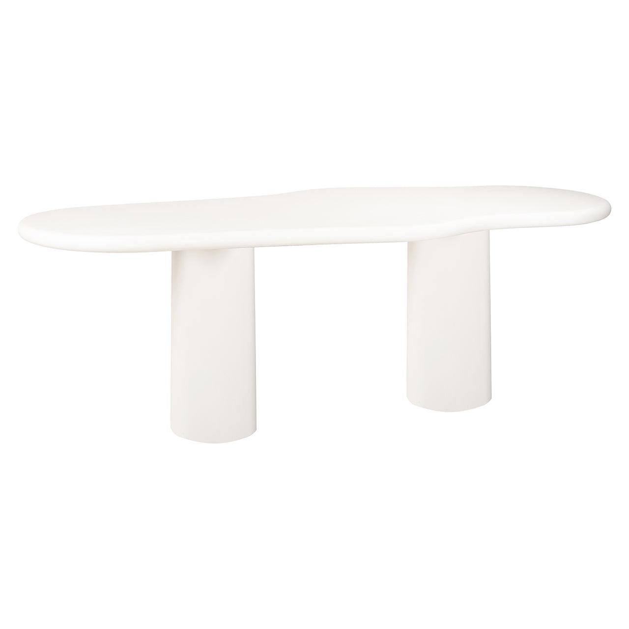 Bloomstone Light Eco Plaster Dining Table with Solid Base by Richmond Interiors - Maison Rêves UK