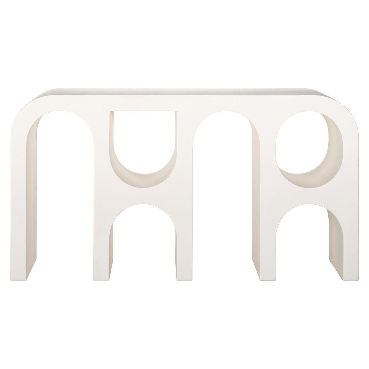 Bloomstone Light Eco Plaster Modern Console Table by Richmond Interiors - Maison Rêves UK