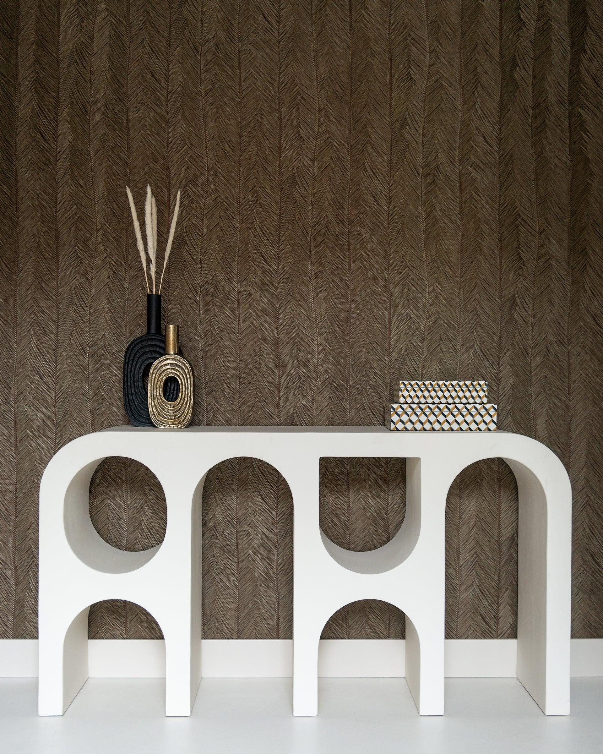 Bloomstone Light Eco Plaster Modern Console Table by Richmond Interiors - Maison Rêves UK