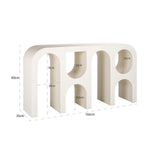 Bloomstone Light Eco Plaster Modern Console Table by Richmond Interiors - Maison Rêves UK