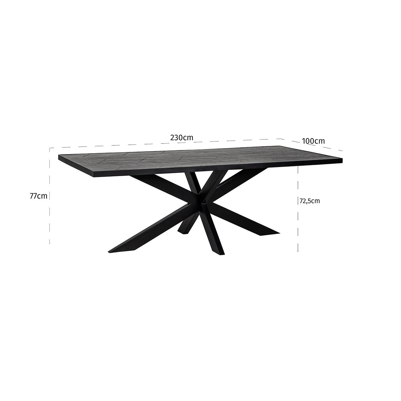 Bourbon Stone Veneer Rectangular Dining Table by Richmond Interiors - Maison Rêves UK
