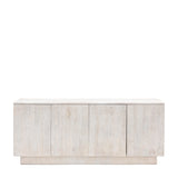 Caldera 4 Door Sideboard Whitewash Mango Wood - Maison Rêves UK