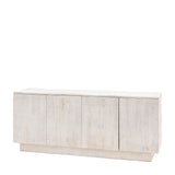 Caldera 4 Door Sideboard Whitewash Mango Wood - Maison Rêves UK