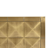 Collada 4 Door Gold Media Unit with Black Base by Richmond Interiors - Maison Rêves UK