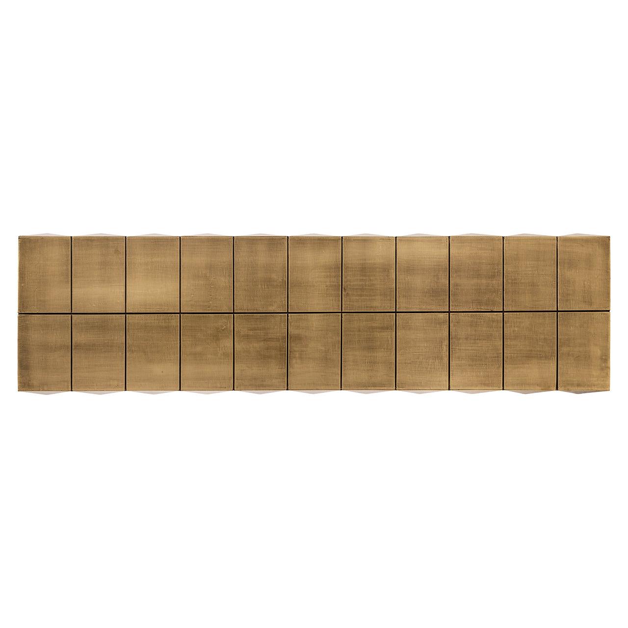 Collada Brushed Gold Brass Console Table by Richmond Interiors - Maison Rêves UK