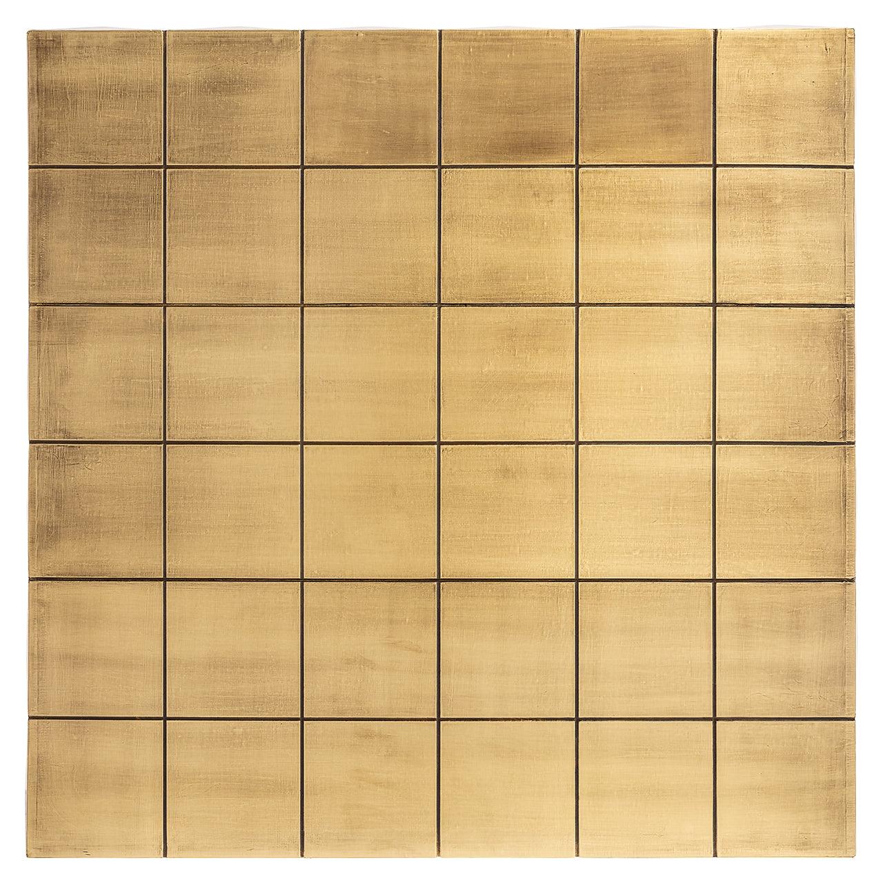 Collada Brushed Gold Brass Square Coffee Table by Richmond Interiors - Maison Rêves UK