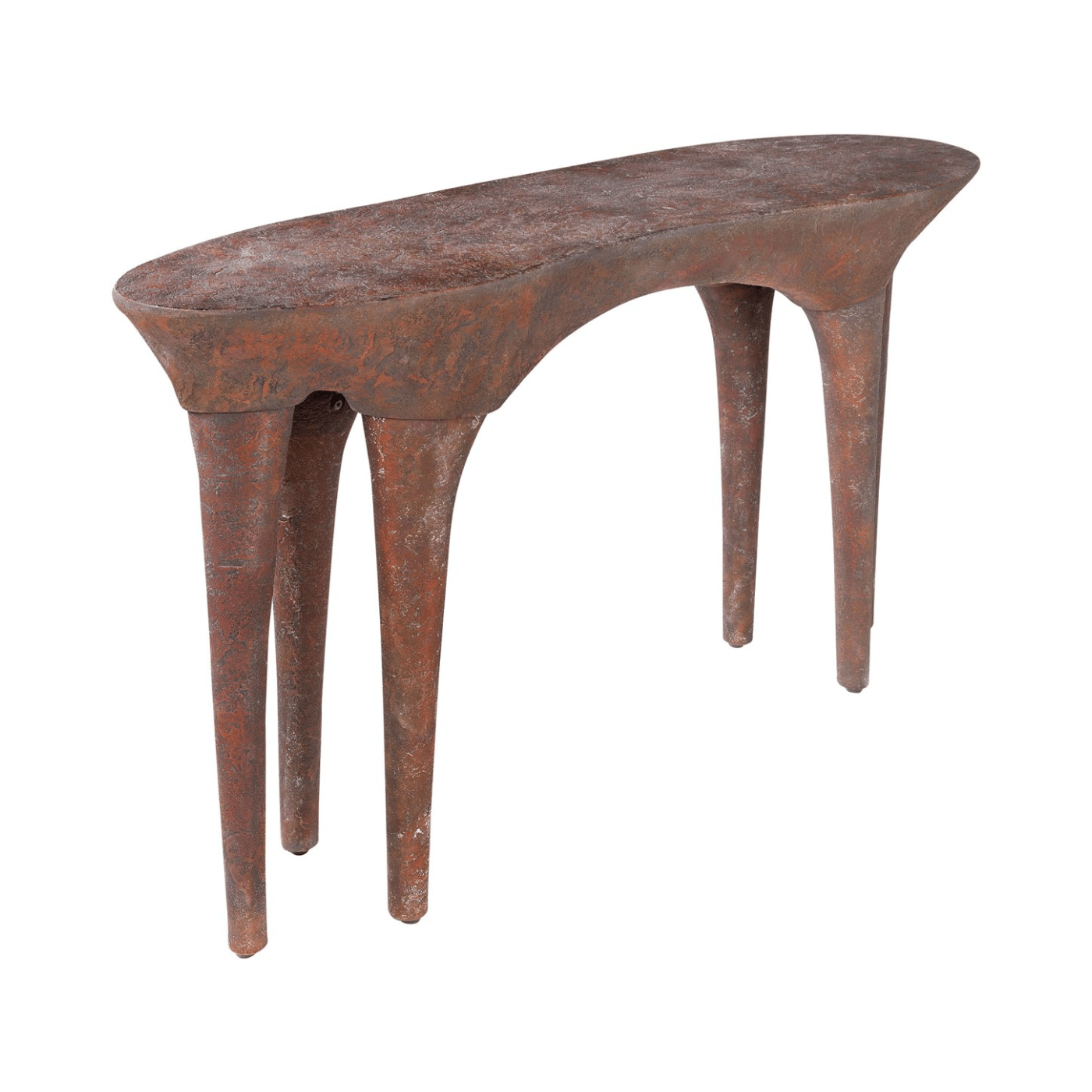 Dizon Aged Copper GRP Console Table - Maison Rêves UK