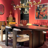 Durban Dark Brown Wooden Dining Table - Maison Rêves UK