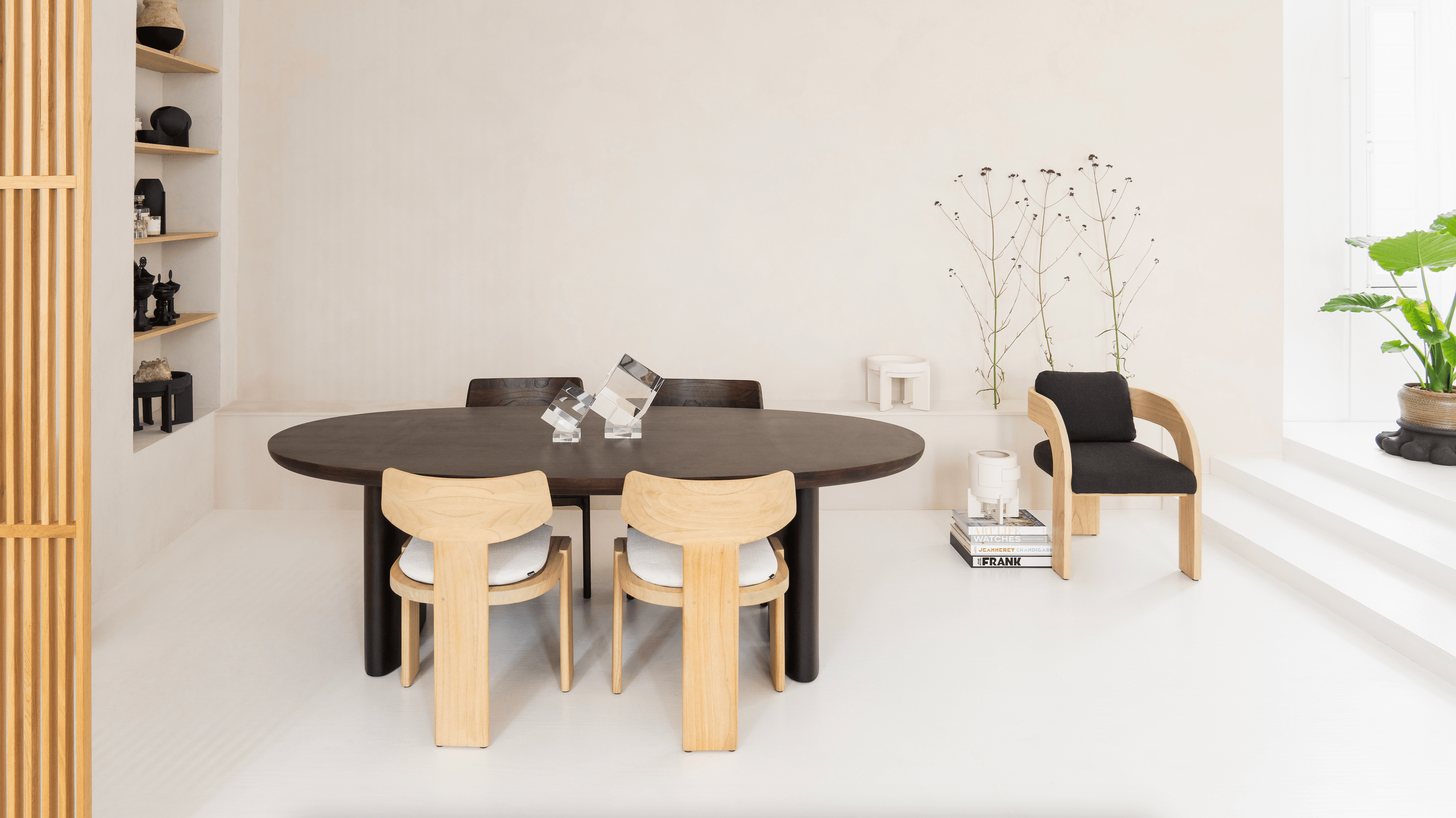 Durban Dark Brown Wooden Dining Table - Maison Rêves UK