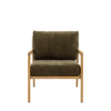 Eclipse Armchair Moss Green Fabric - Maison Rêves UK