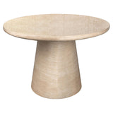 Fictus Faux Travertine Oval Dining Table by Richmond Interiors - Maison Rêves UK