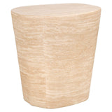Fictus Faux Travertine Side Tables by Richmond Interiors - Maison Rêves UK