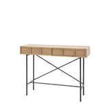 Forma 2 Drawer Console Weathered Grey Finish - Maison Rêves UK