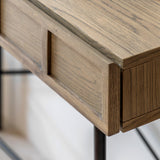 Forma 2 Drawer Console Weathered Grey Finish - Maison Rêves UK