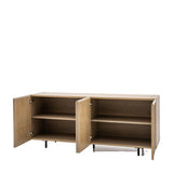Forma 4 Door Sideboard Weathered Grey Finish - Maison Rêves UK
