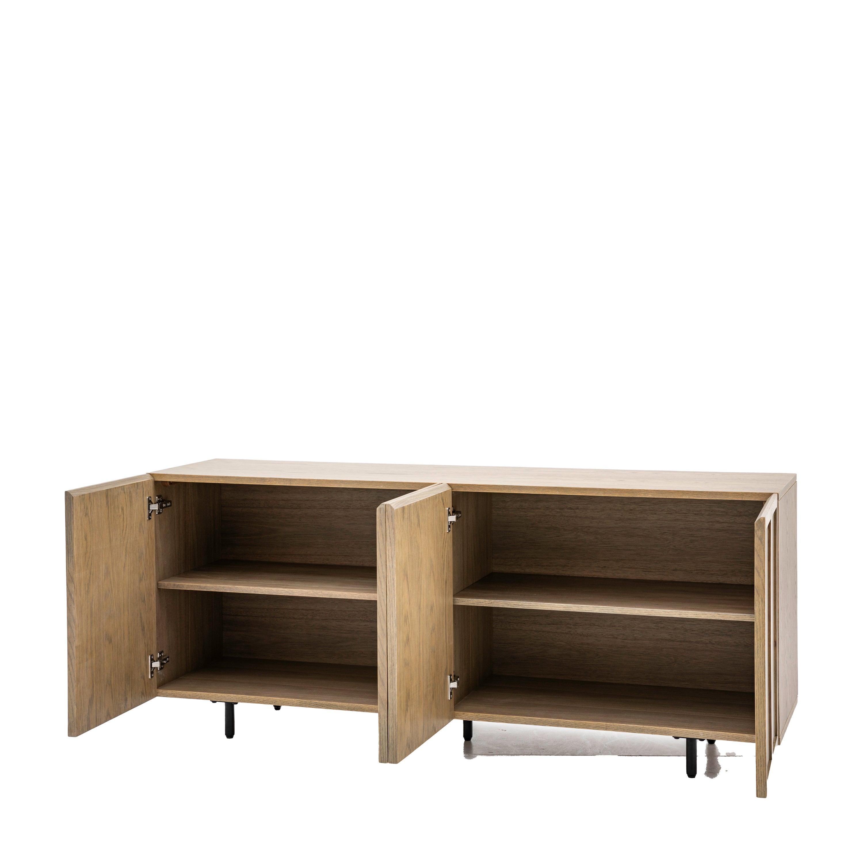 Forma 4 Door Sideboard Weathered Grey Finish - Maison Rêves UK