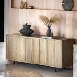 Forma 4 Door Sideboard Weathered Grey Finish - Maison Rêves UK