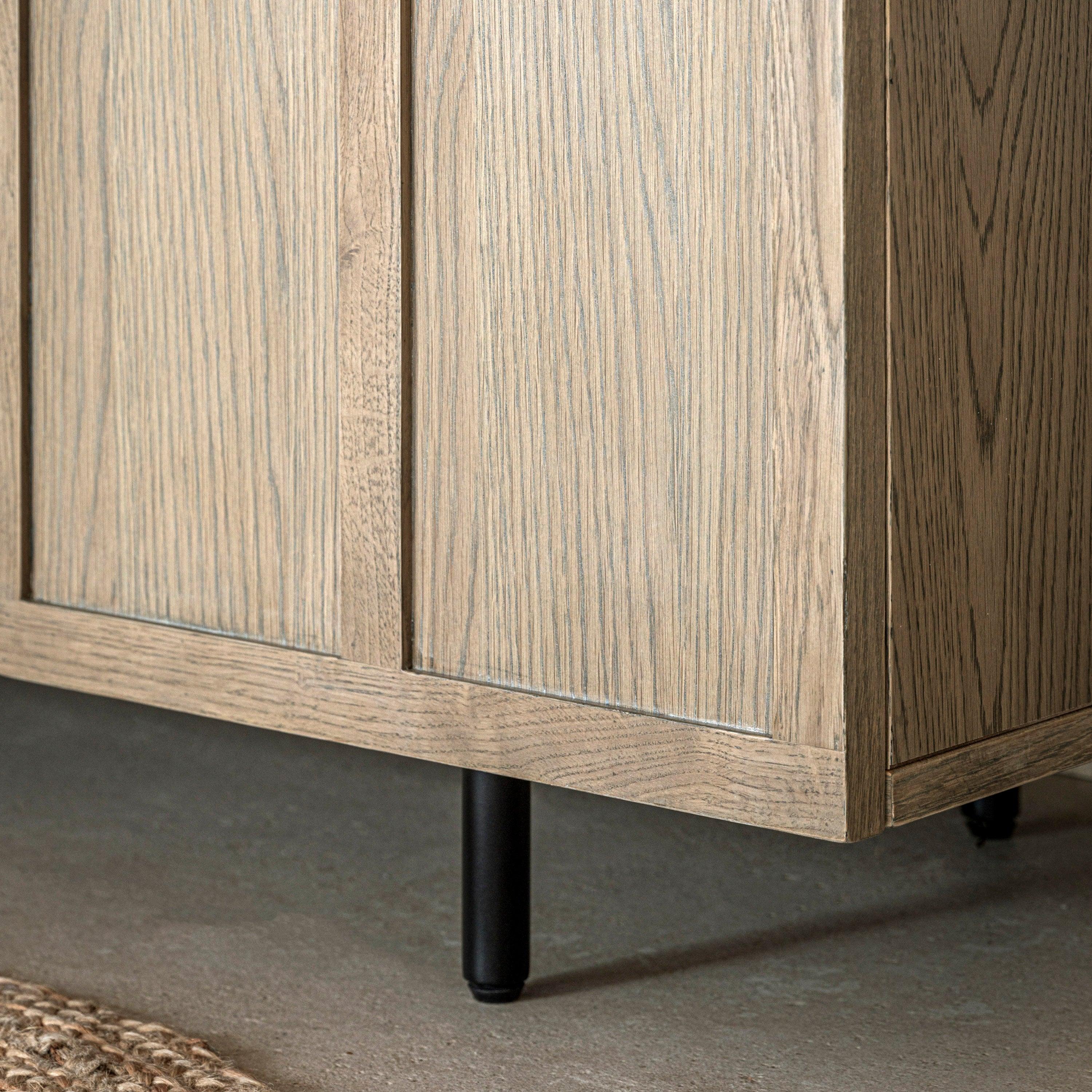 Forma 4 Door Sideboard Weathered Grey Finish - Maison Rêves UK