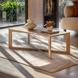 Forma Coffee Table Weathered Grey Finish - Maison Rêves UK