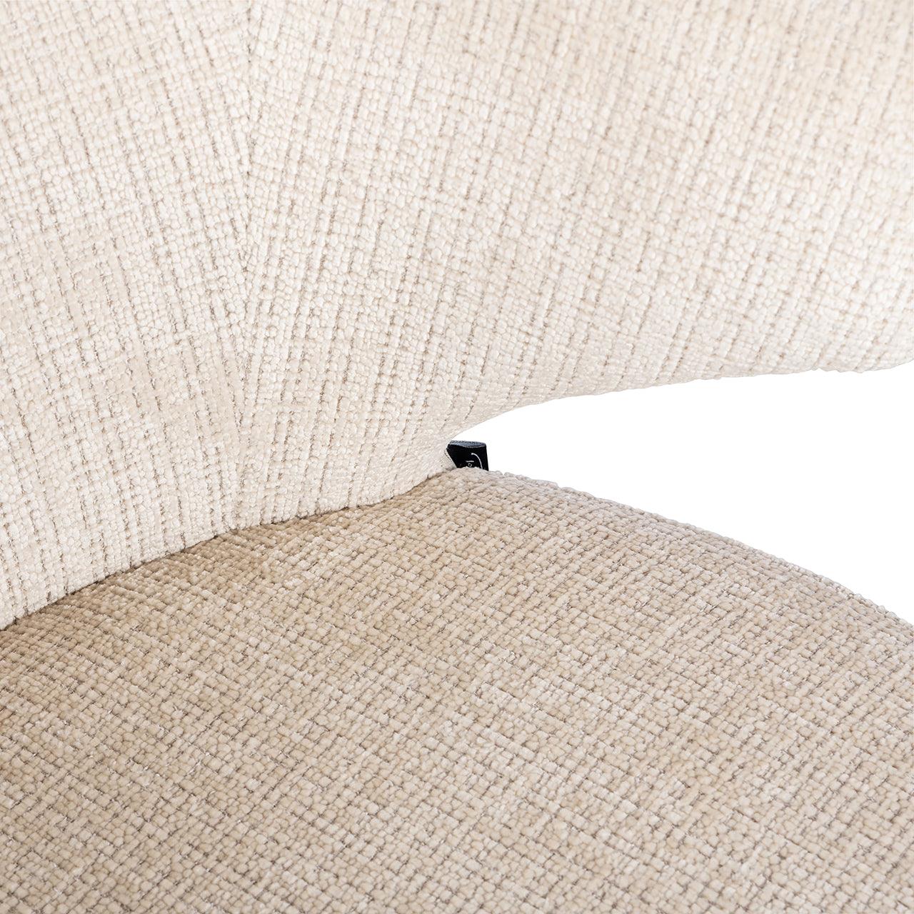 Gatsbi Beige Chenille Fabric Dining Chair by Richmond Interiors - Maison Rêves UK