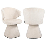 Gatsbi Beige Chenille Fabric Dining Chair by Richmond Interiors - Maison Rêves UK